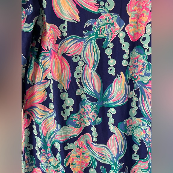 Lilly Pulitzer sz L dress. Fish design. EUC - Picture 2 of 5